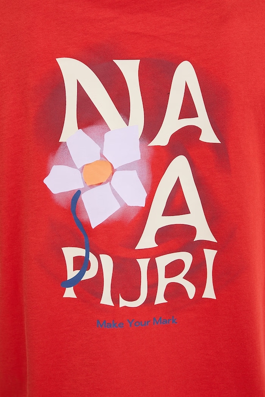 Napapijri t-shirt bawełniany ILIANA NP0A8BC4RAU1 czerwony