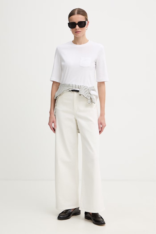 Joop! t-shirt damski bawełniany 30102011 biały SS26