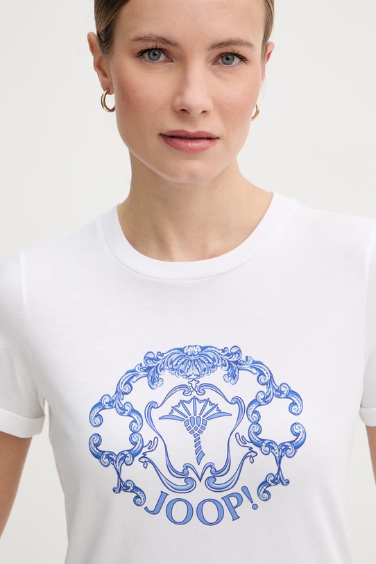Joop! t-shirt damski bawełniany biały 30102074