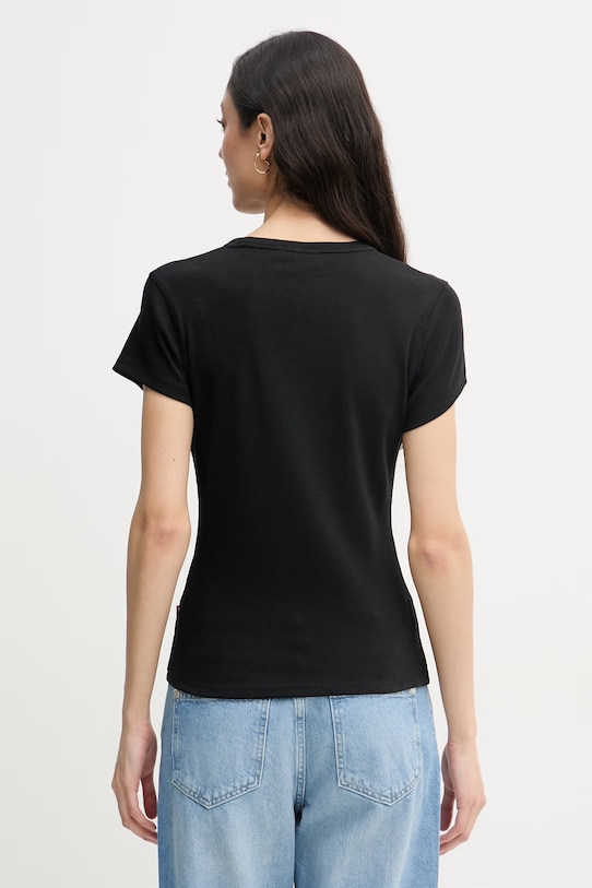 Odzież Joop! T-shirt damski bawełniany z elastanem 30102094 czarny