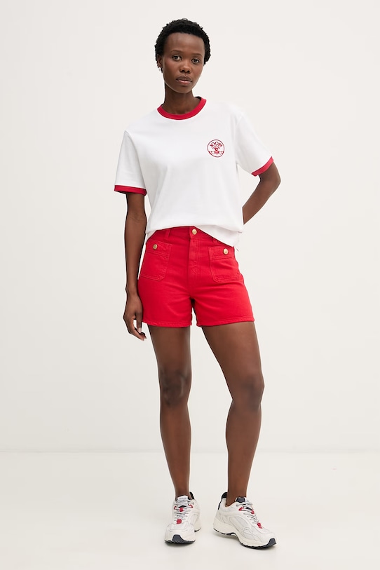 Joop! t-shirt damski bawełniany 30102125 biały SS26