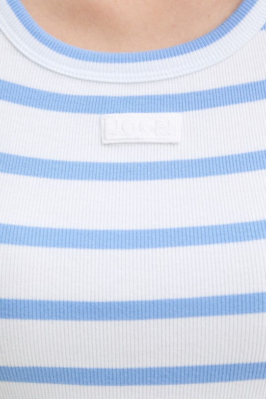 Joop! top damski bawełniany z elastanem 30102180 niebieski