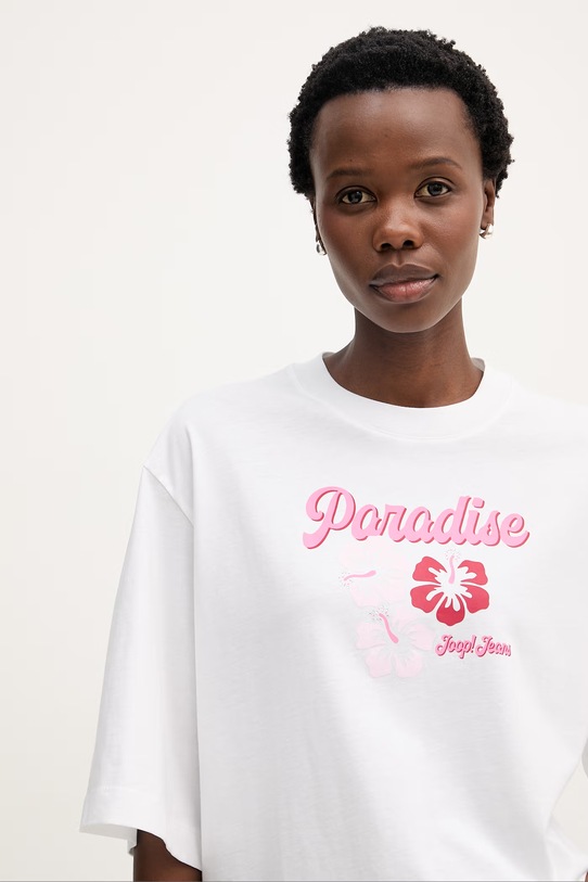 Joop! t-shirt damski bawełniany biały 30102435