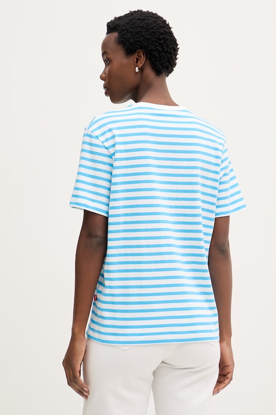 Odzież Joop! t-shirt damski bawełniany 30103056 niebieski
