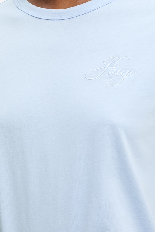 HUGO basic tričko dámské bavlněné Damacia_7 50561233 modrá