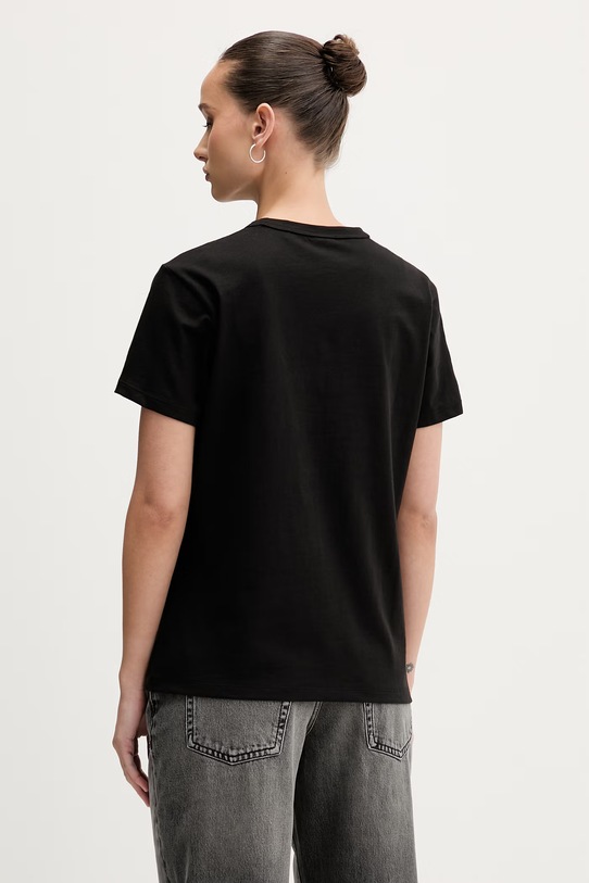 Odjeća HUGO basic majica kratkih rukava za žene od pamuka Damacia_7 50561233 crna