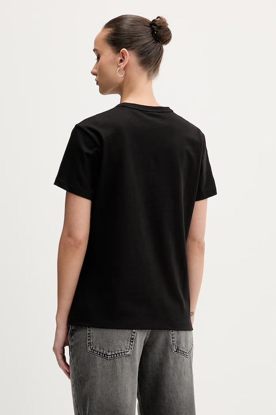 Odjeća HUGO basic majica kratkih rukava za žene od pamuka Damacia_7 50561233 crna