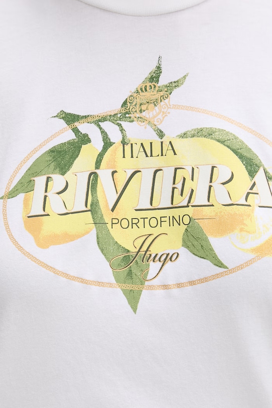 HUGO футболка жіноча бавовняна Vintage Tee_24 50561264 білий