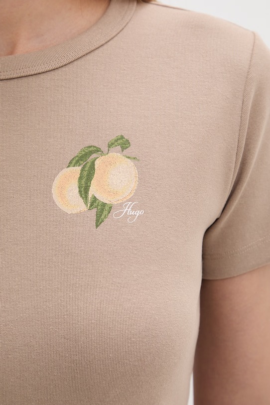 HUGO majica za žene s pamukom 50568918 bež