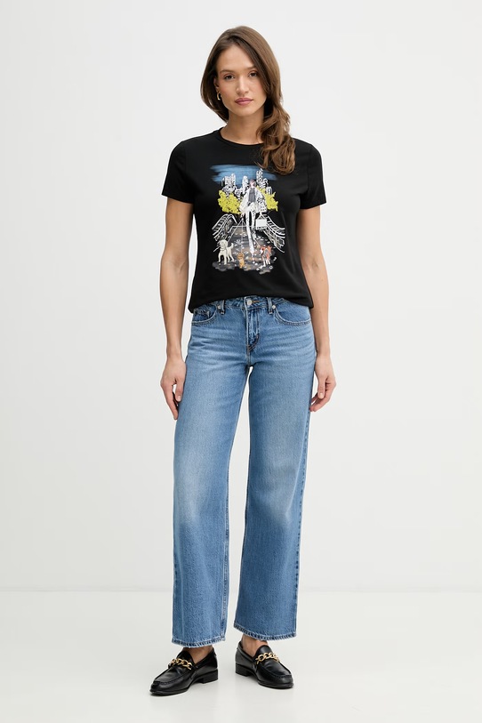 Tričko Dkny P61M0WNA čierna SS26