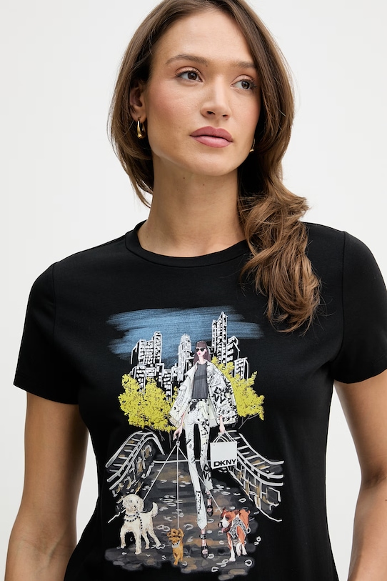 Tričko Dkny čierna P61M0WNA