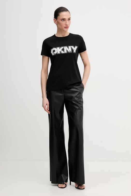 Dkny t-shirt P5RH3WNA czarny SS26