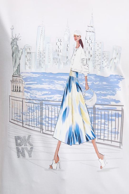 Dkny t-shirt P61MPWNA biały