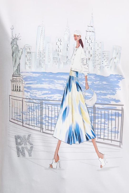 Dkny t-shirt P61MPWNA biały