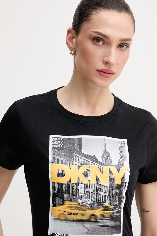 Dkny t-shirt czarny DJ6T1749