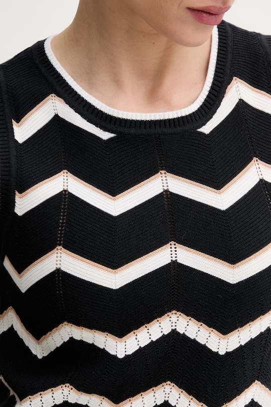 Dkny top bawełniany DJ6R0206 czarny