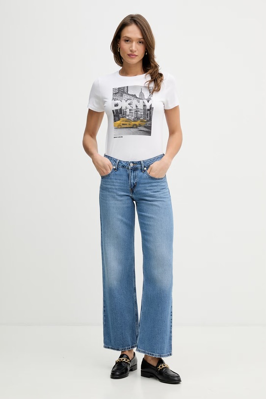 Dkny t-shirt DJ6T1748 biały SS26