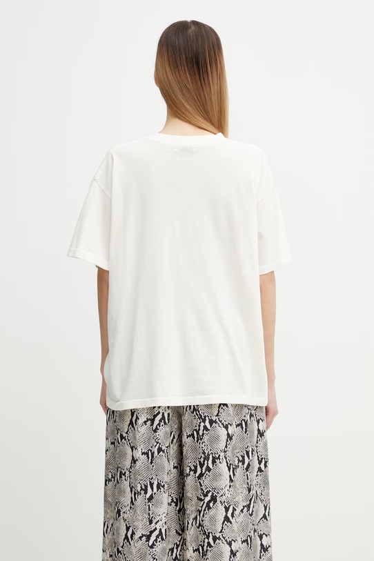 Odzież Anine Bing CADE TEE WILDFLOWERS - OFF WHITE t-shirt damski bawełniany A.08.12078.OFW1 beżowy