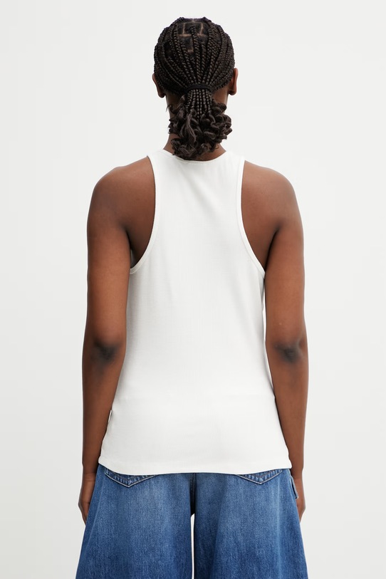 Odzież Anine Bing COLE TANK kremowy top z wiskozy damski A.08.12206.IVY42 beżowy