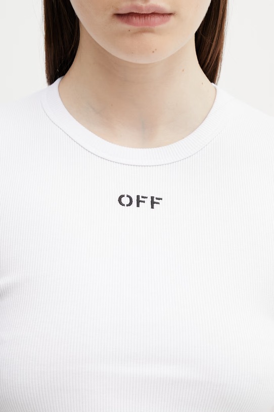 Off-White t-shirt Off Stamp biały 2AA065C99JER005