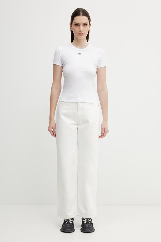 Off-White t-shirt Off Stamp 2AA065C99JER005 biały