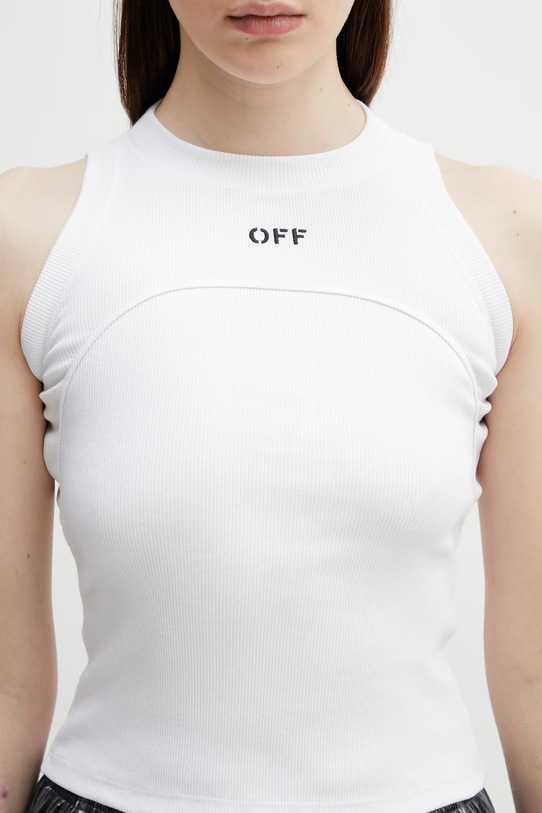 Off-White top Off Stamp biały 2AD236C99JER001