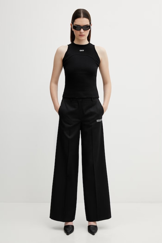 Off-White top Off Stamp 2AD236C99JER001 czarny