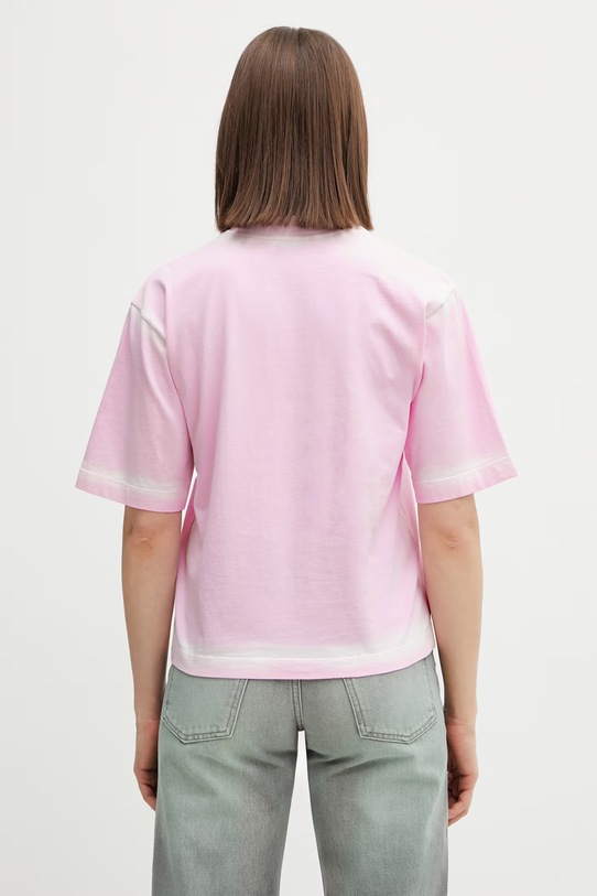 Odzież Off-White Spray Off Stamp t-shirt bawełniany damski 2AA124S26JER007 różowy