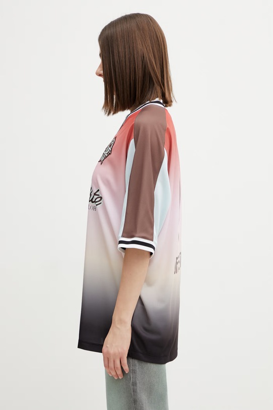 Off-White Soccer t-shirt damski 2AA13JS26JER001 różowy SS26
