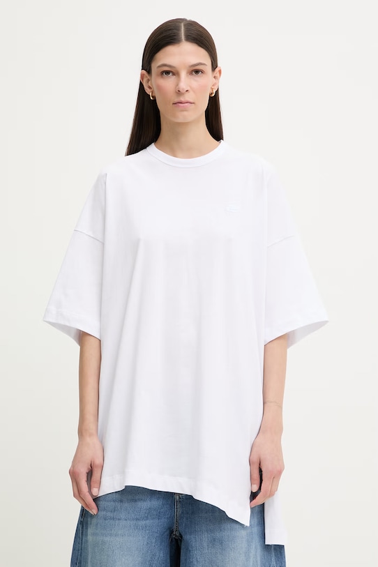 Odzież MUNTHE t-shirt damski bawełniany LANSTER 261110626160 biały