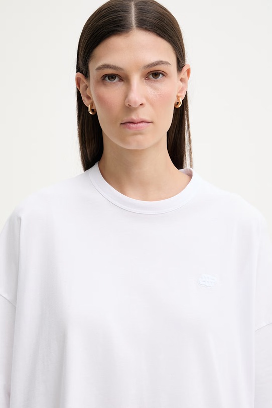 MUNTHE t-shirt damski bawełniany LANSTER 261110626160 biały