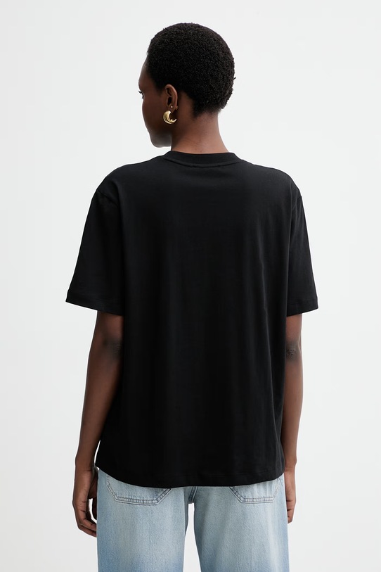 Odzież MUNTHE t-shirt bawełniany BALLON 261110726160 czarny