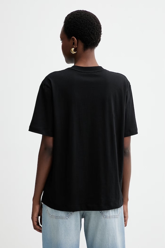 Odzież MUNTHE t-shirt bawełniany BALLON 261110726160 czarny
