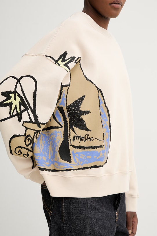 Pamučna dukserica MUNTHE RARSNIMA 261111726162 bež