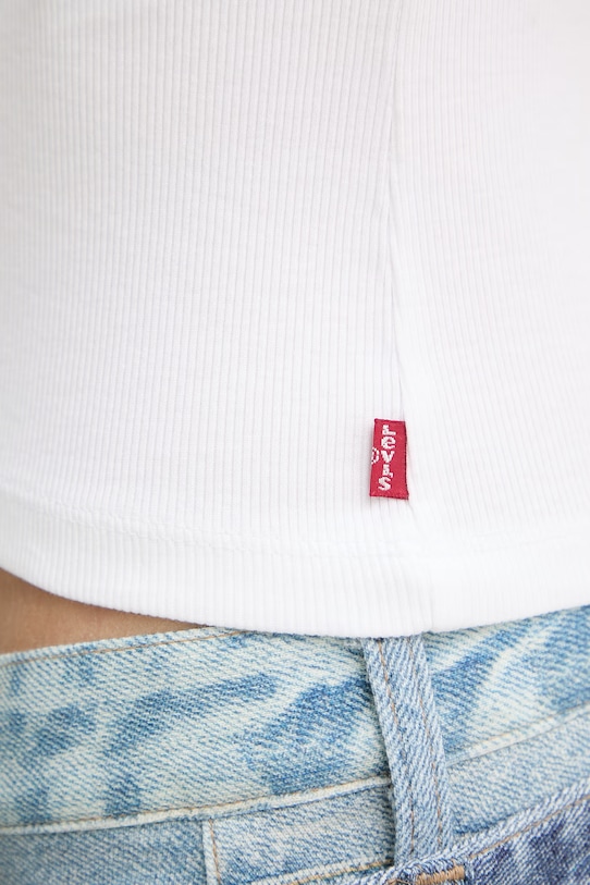 Levi's dámsky top ESSENTIAL RIBBED TANK 005IN biela