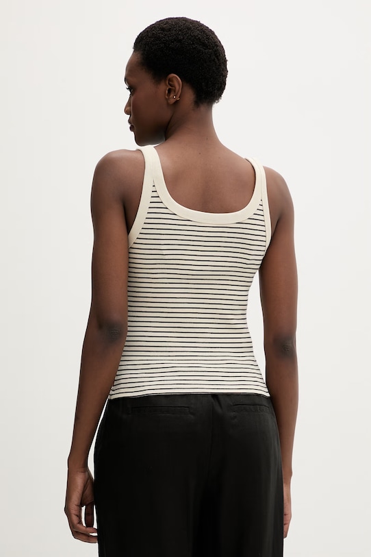Odzież Levi's top damski ESSENTIAL RIBBED TANK 005IN beżowy