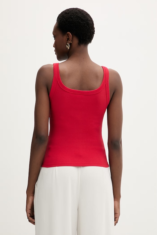 Odzież Levi's top damski ESSENTIAL RIBBED TANK 005IN czerwony