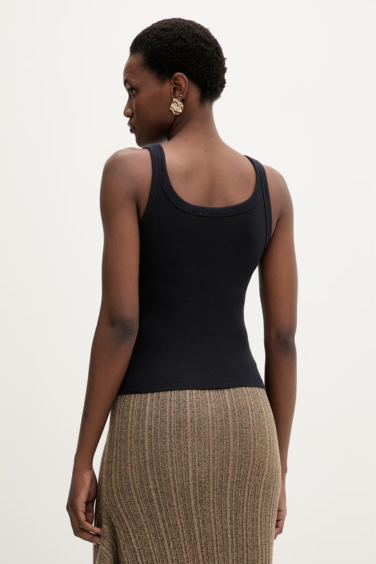 Odzież Levi's top damski ESSENTIAL RIBBED TANK 005IN czarny