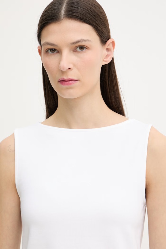 Levi's top damski z bawełną SL BOATNECK biały 005IZ