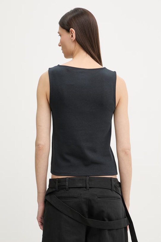 Odzież Levi's top damski z bawełną SL BOATNECK 005IZ czarny