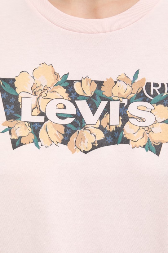 Levi's t-shirt damski bawełniany THE PERFECT 17369.3386 różowy