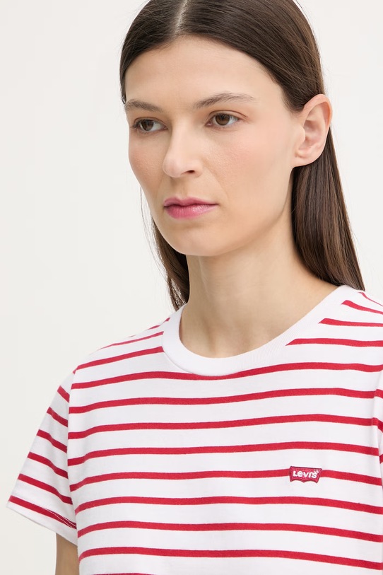 Levi's T-shirt basic damski bawełniany PERFECT biały 39185.0417