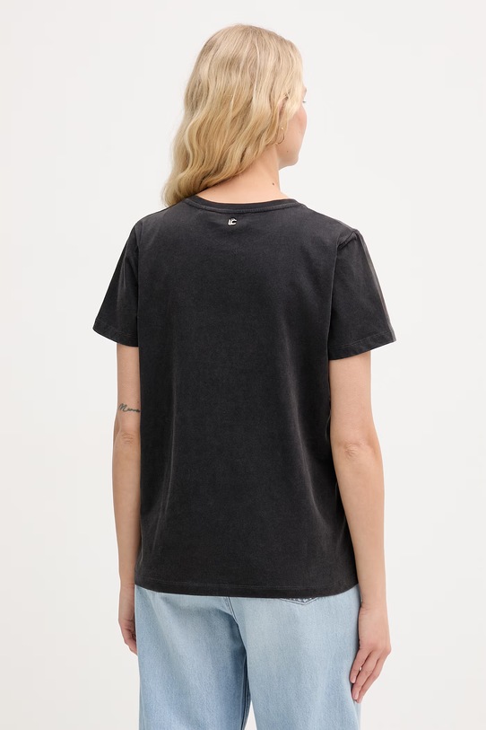 Odzież Lola Casademunt t-shirt damski bawełniany LS2615105 czarny