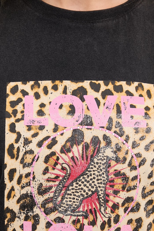 Lola Casademunt t-shirt damski bawełniany LS2615105 czarny