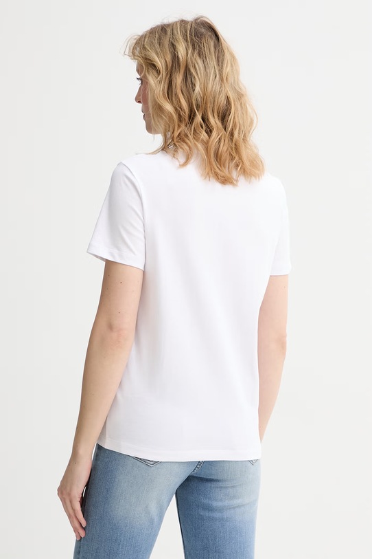 Oblečení Karl Lagerfeld tričko ženské bavlněné B2W17017 bílá