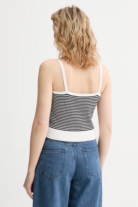 Oblečení Karl Lagerfeld top ženský s bavlnou IKON B2W18016 černá