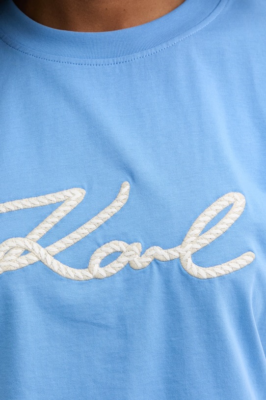 Karl Lagerfeld tričko dámské bavlněné B2W17020 modrá