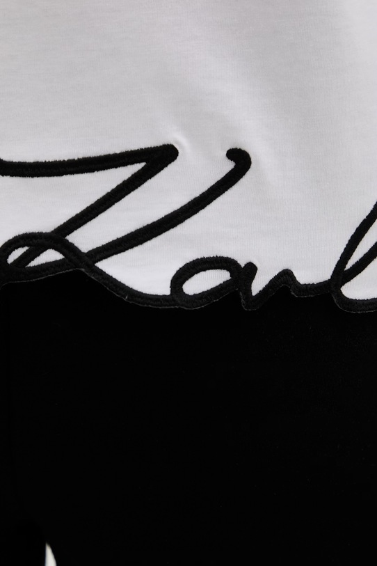 Karl Lagerfeld top damski bawełniany B2W17018 biały