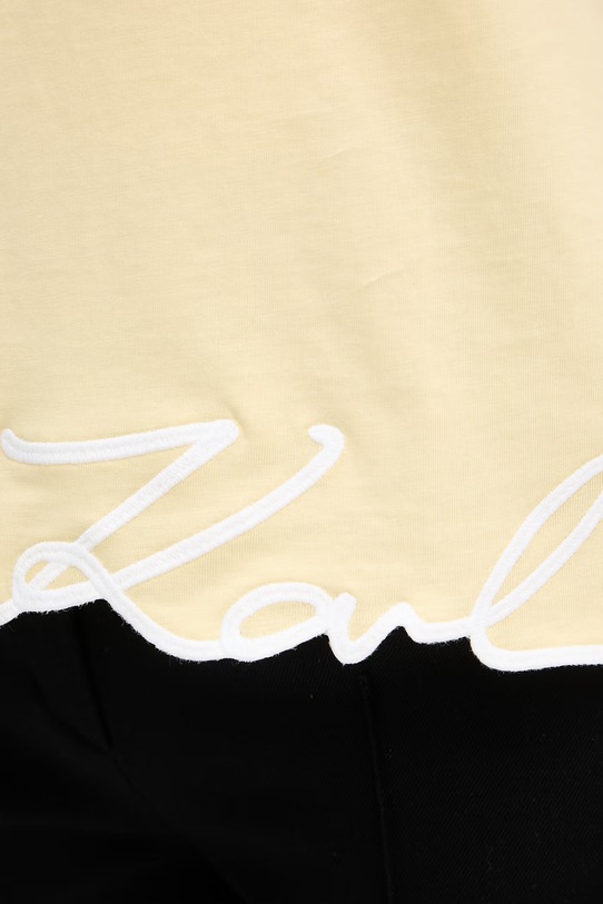 Karl Lagerfeld top damski bawełniany B2W17018 żółty