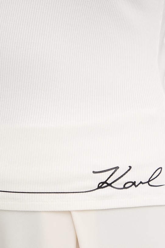 Karl Lagerfeld top damski z wiskozy B2W44008 beżowy